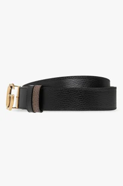 Gucci BLACK Reversible belt