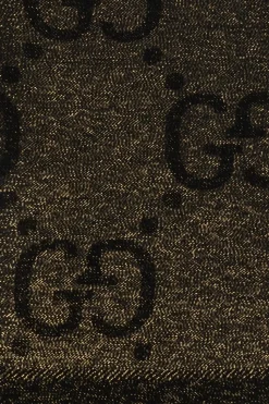 Gucci BLACK Scarf with GG pattern