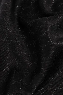 Gucci BLACK Scarf with Lurex thread