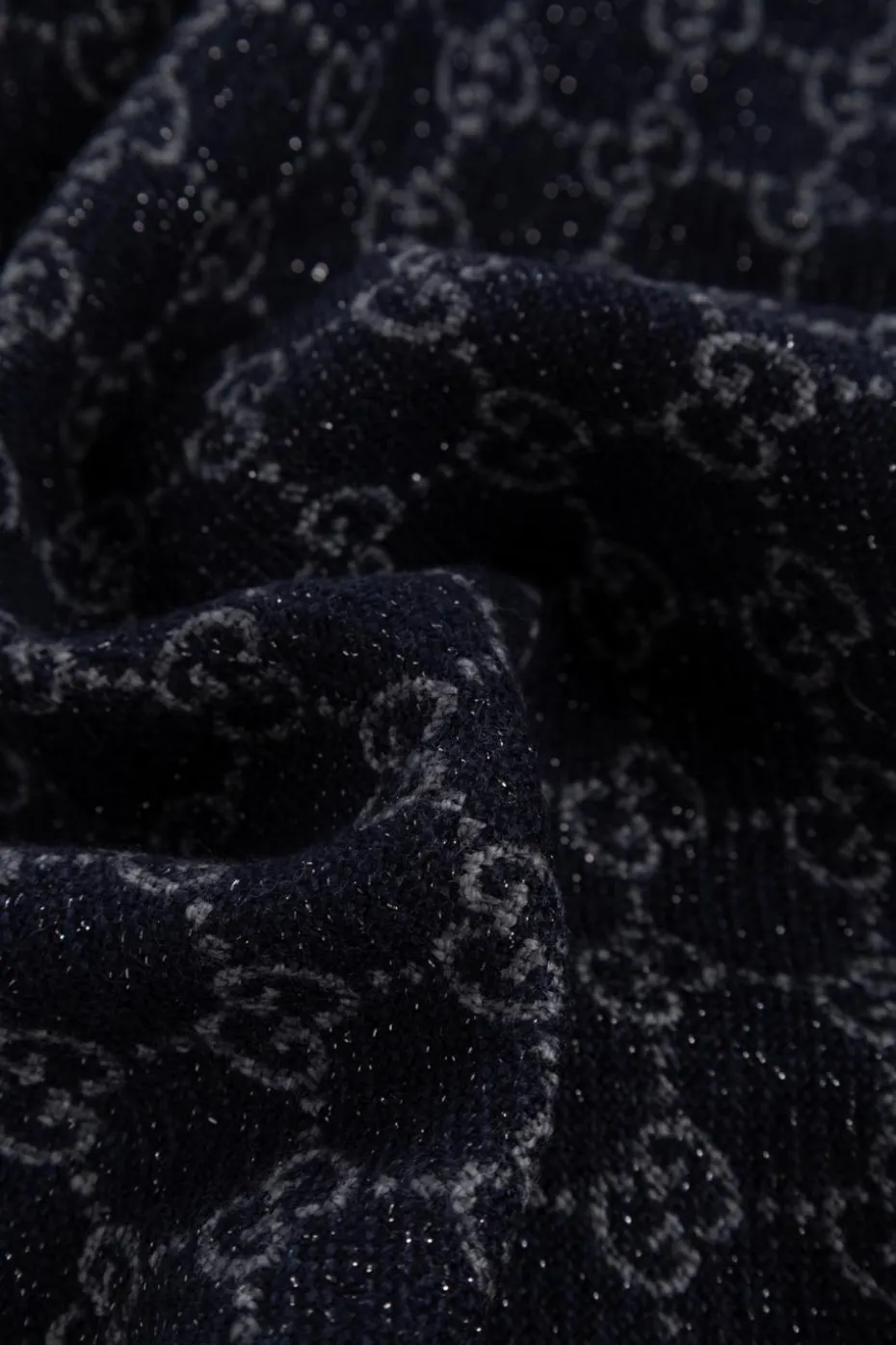 Gucci BLACK Scarf with monogram