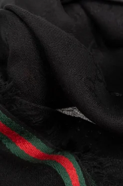 Gucci BLACK Scarf with monogram
