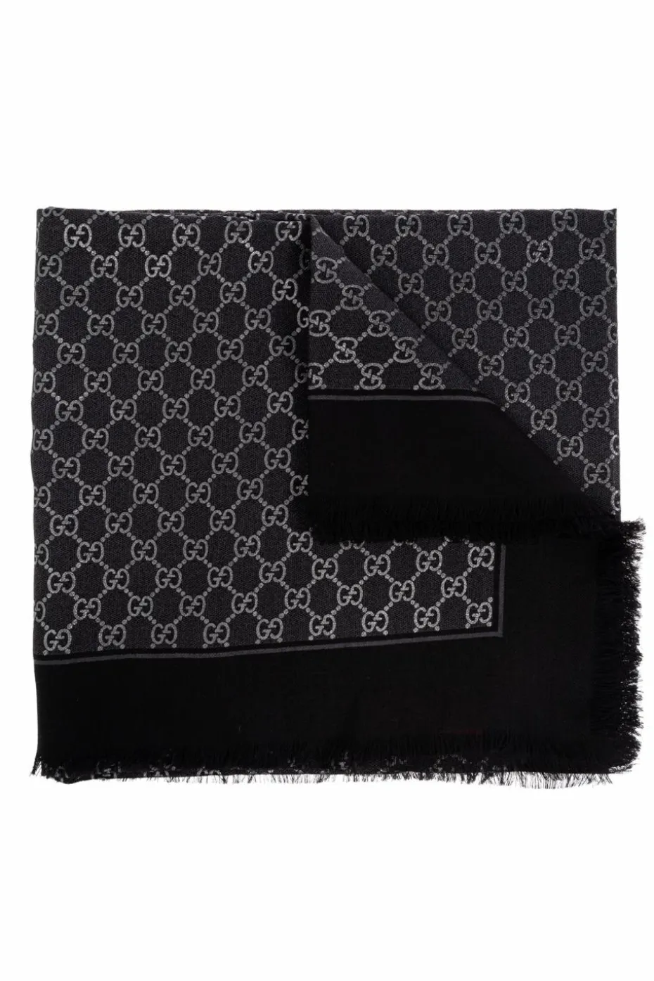 Gucci BLACK Scarf with monogram