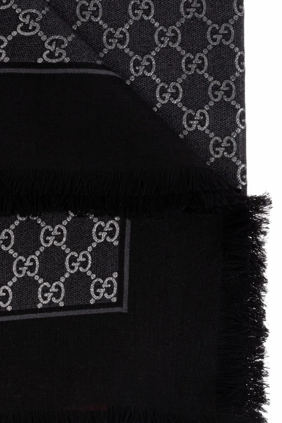 Gucci BLACK Scarf with monogram