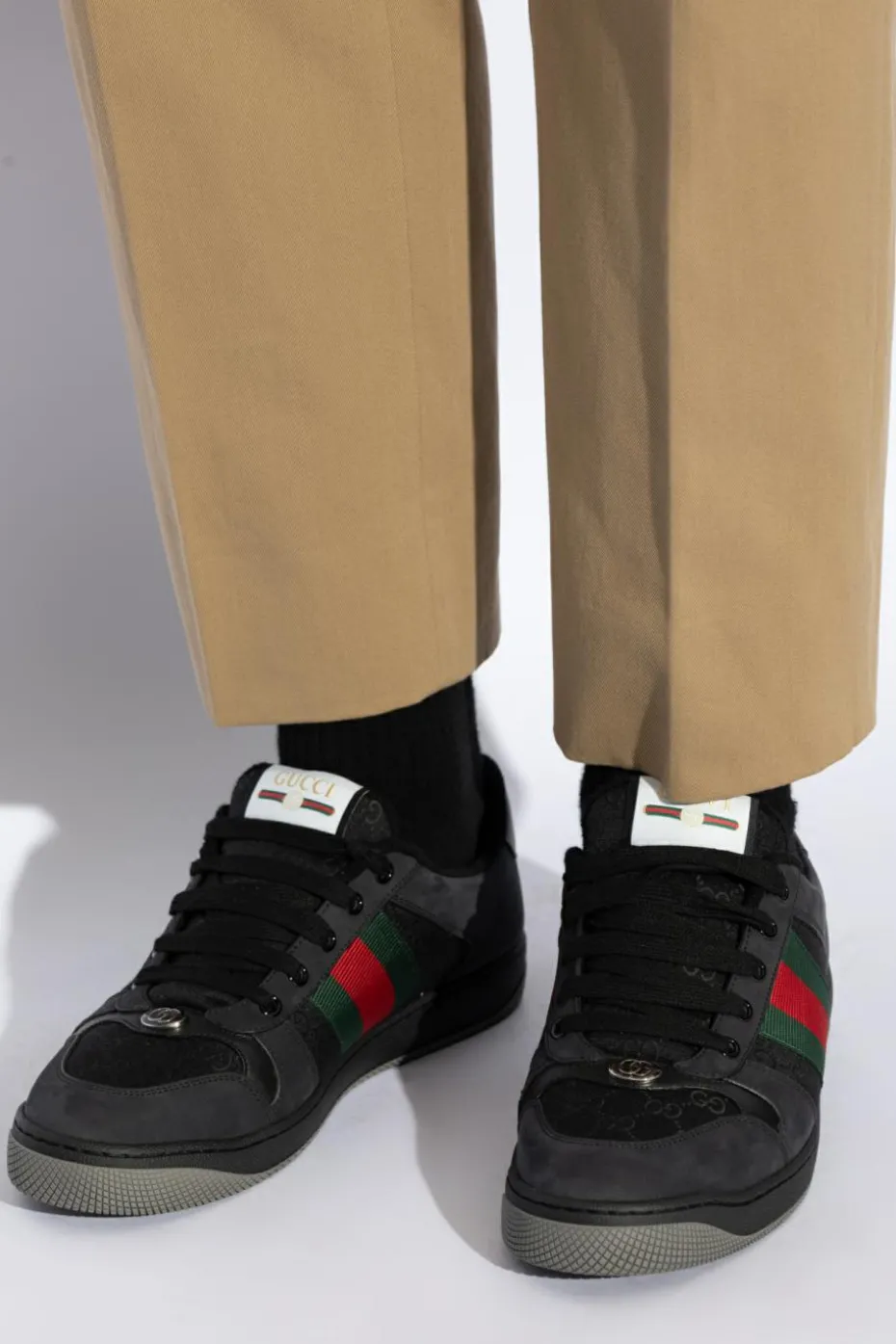 Gucci BLACK ‘Screener’ sneakers