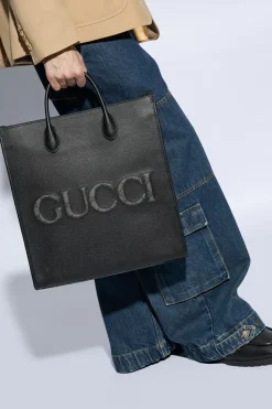Gucci BLACK Shopper bag with logo