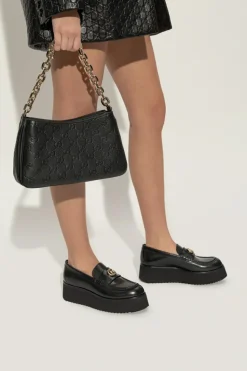 Gucci BLACK Shoulder bag Emblem Small
