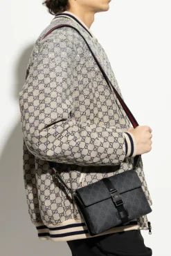 Gucci BLACK Shoulder bag Super Mini GG