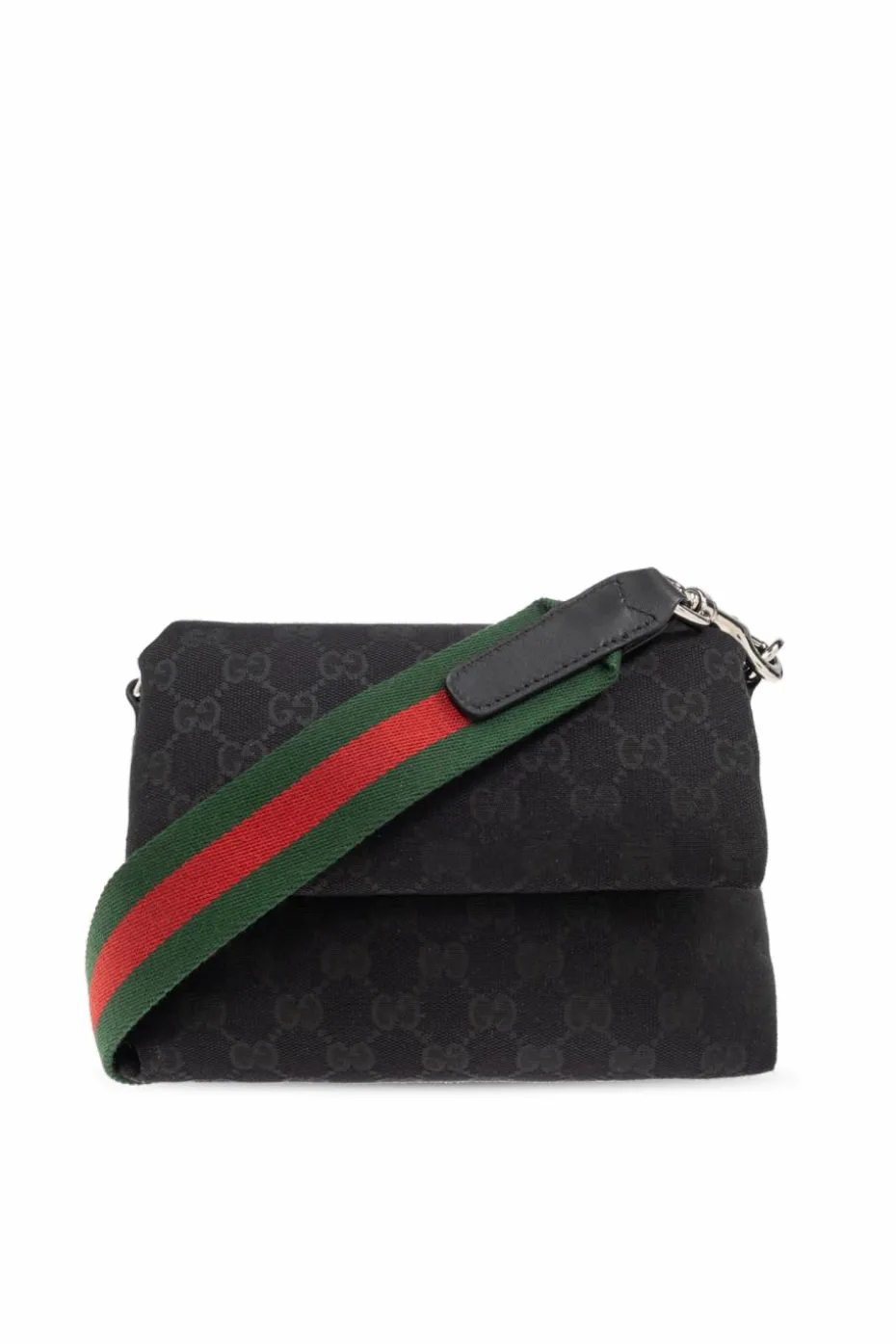 Gucci BLACK Shoulder bag with Web strap