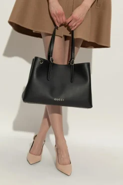 Gucci BLACK Shoulder bag GG Emblem Medium