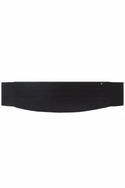 Gucci BLACK Silk tuxedo belt