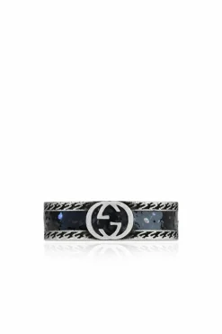 Gucci BLACK Silver ring