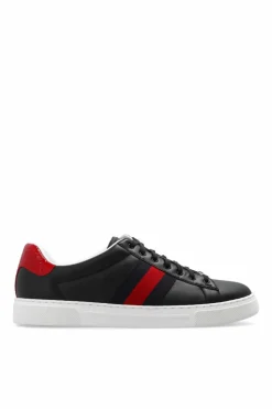 Gucci BLACK Sneakers with ‘Web’ stripe