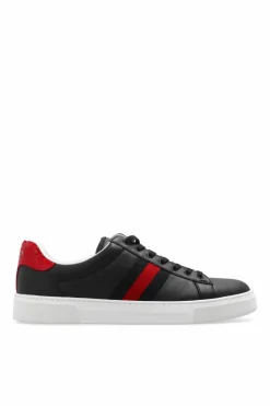 Gucci BLACK Sneakers with āWebā stripe