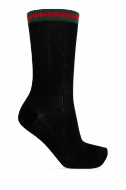 Gucci BLACK Socks with 'Web' pattern
