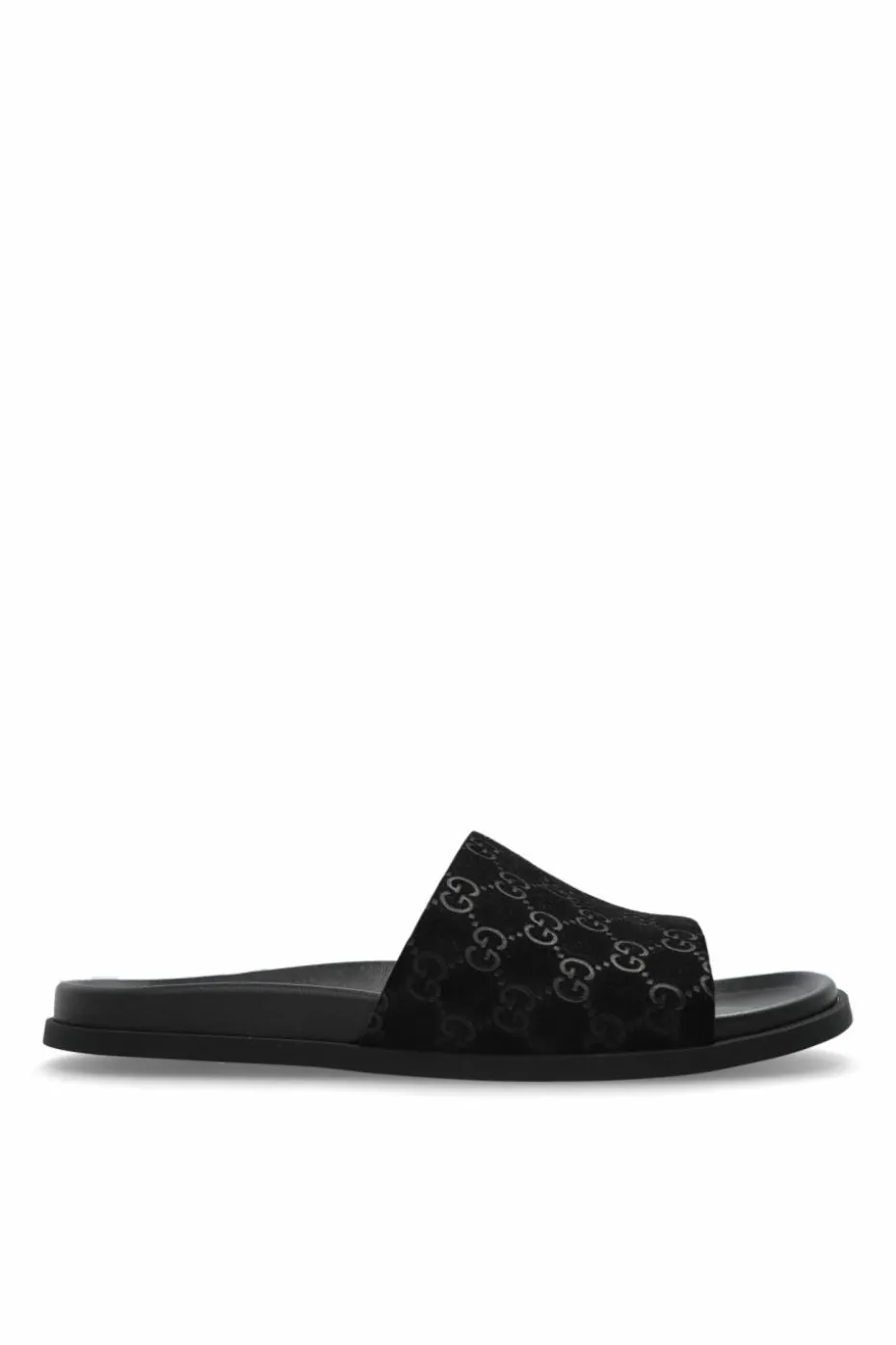 Gucci BLACK Suede slippers
