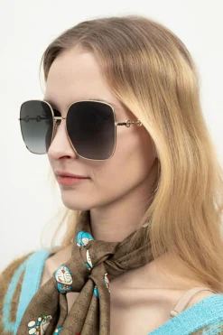 Gucci BLACK Sunglasses with logo