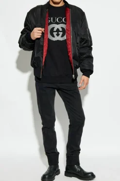 Gucci BLACK Sweatshirt with logo