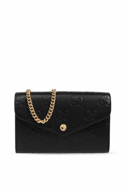 Gucci BLACK Wallet on a chain