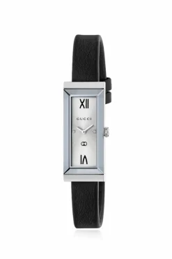 Gucci BLACK Watch with leather strap