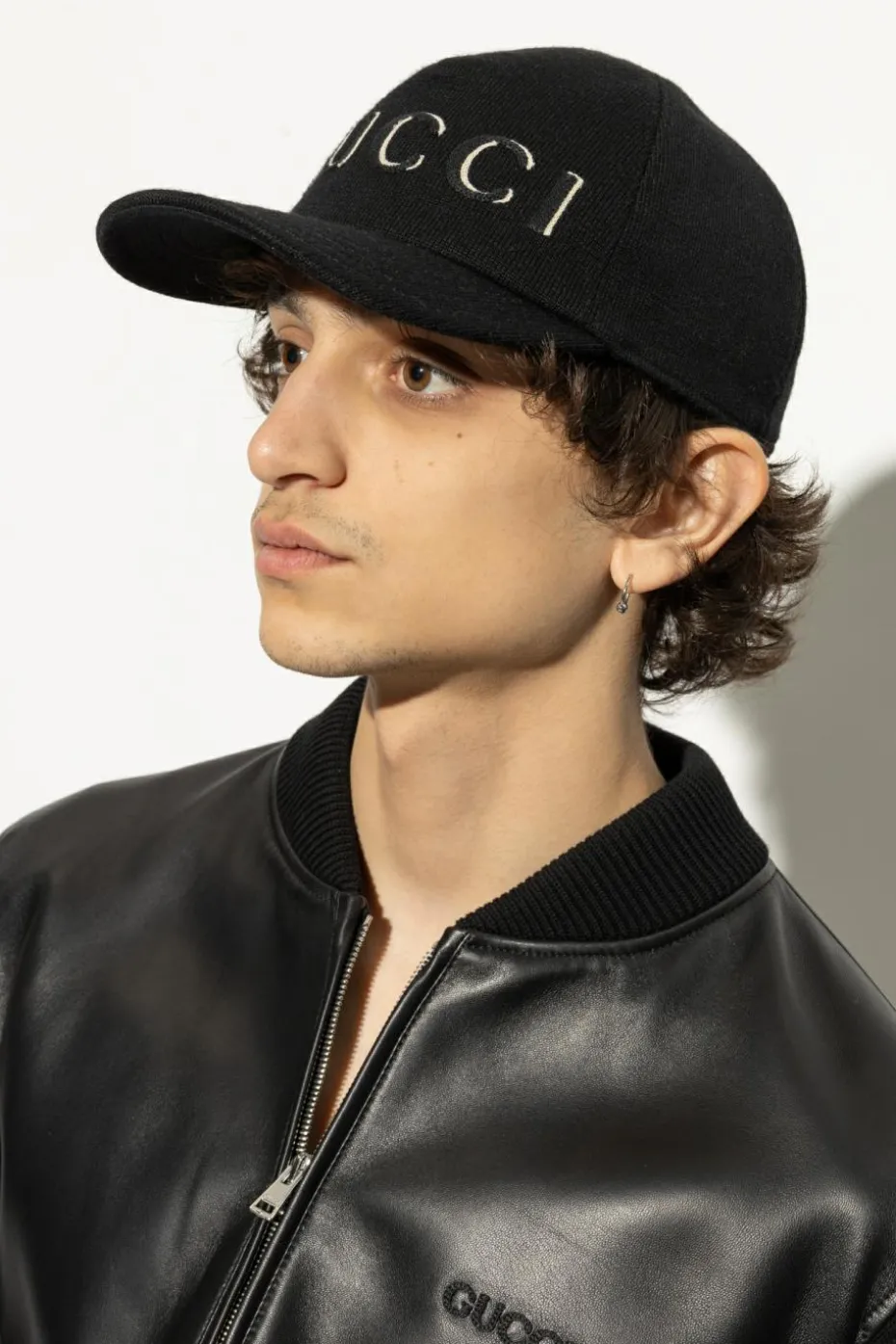 Gucci BLACK Wool cap with visor