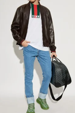Gucci BLUE Jeans with cuffed legs