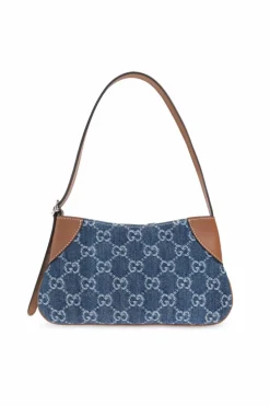Gucci BLUE Shoulder bag GG Emblem Small