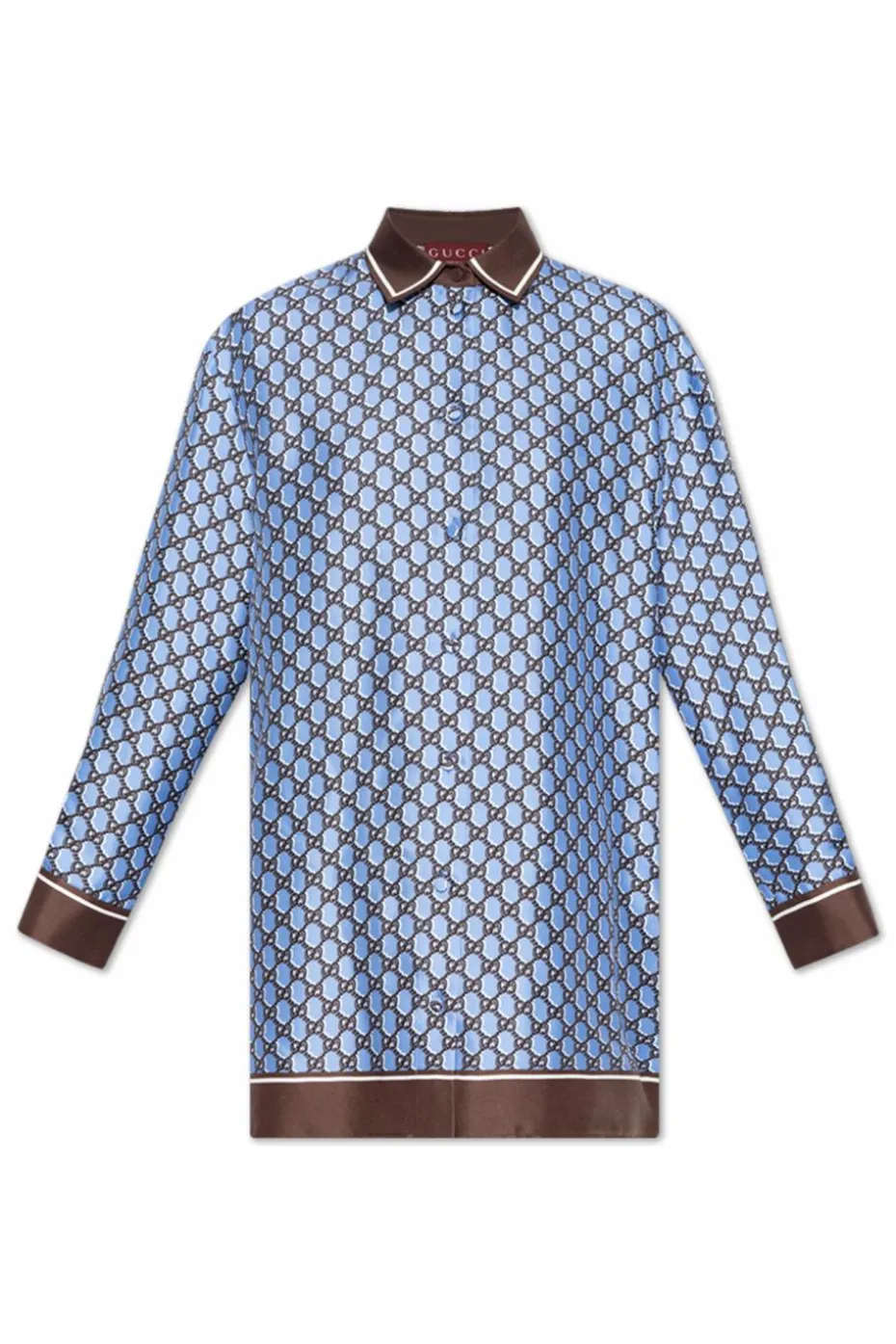 Gucci BLUE Silk shirt
