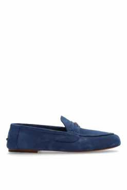 Gucci BLUE Suede loafers