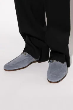 Gucci BLUE Suede loafers shoes