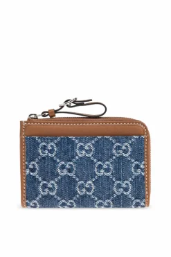 Gucci BLUE Wallet with GG pattern