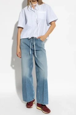 Gucci BLUE Wide-leg jeans