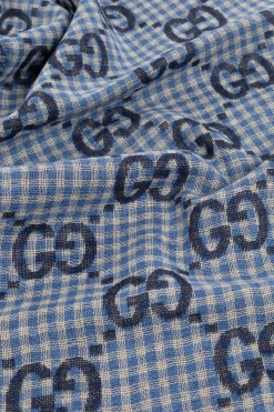 Gucci BLUE Wool scarf