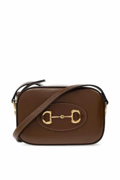 Gucci BROWN ‘1955 Horsebit Small’ shoulder bag