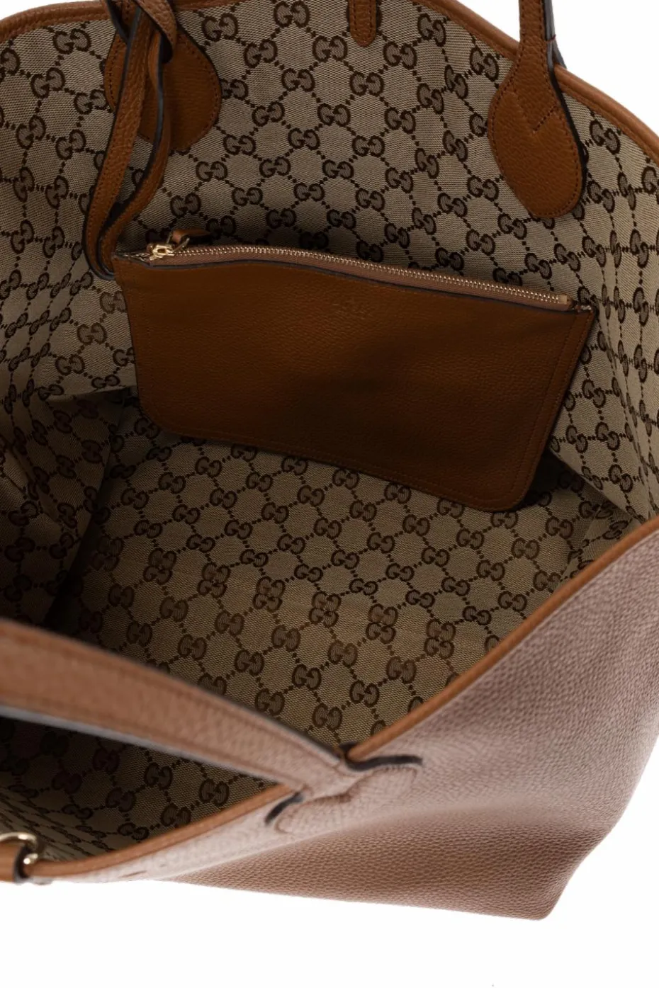 Gucci BROWN Double-sided "Totissima Large" shopper bag