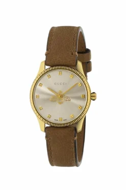 Gucci BROWN āG-Timelessā watch