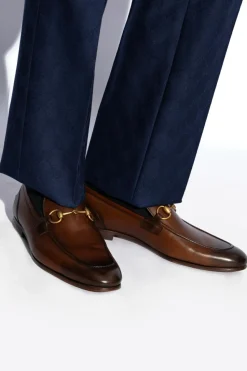 Gucci BROWN Horsebit loafers