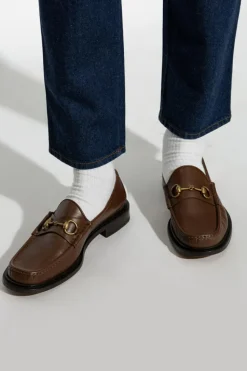 Gucci BROWN Leather loafers