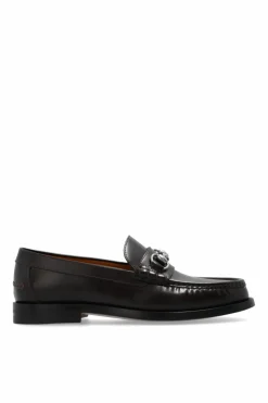 Gucci BROWN Loafers with horsebit