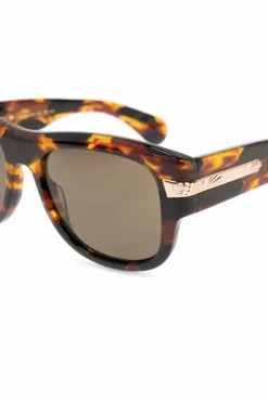 Gucci BROWN Logo-engraved sunglasses