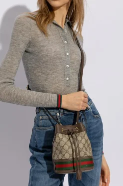 Gucci BROWN ‘Ophidia’ shoulder bag