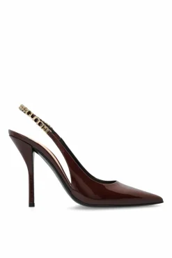Gucci BROWN Patent leather heeled shoes ‘Signoria’