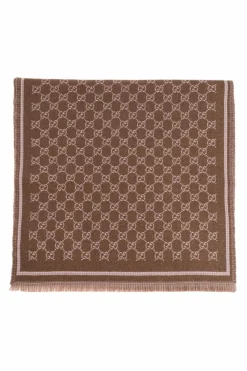 Gucci BROWN Scarf with monogram