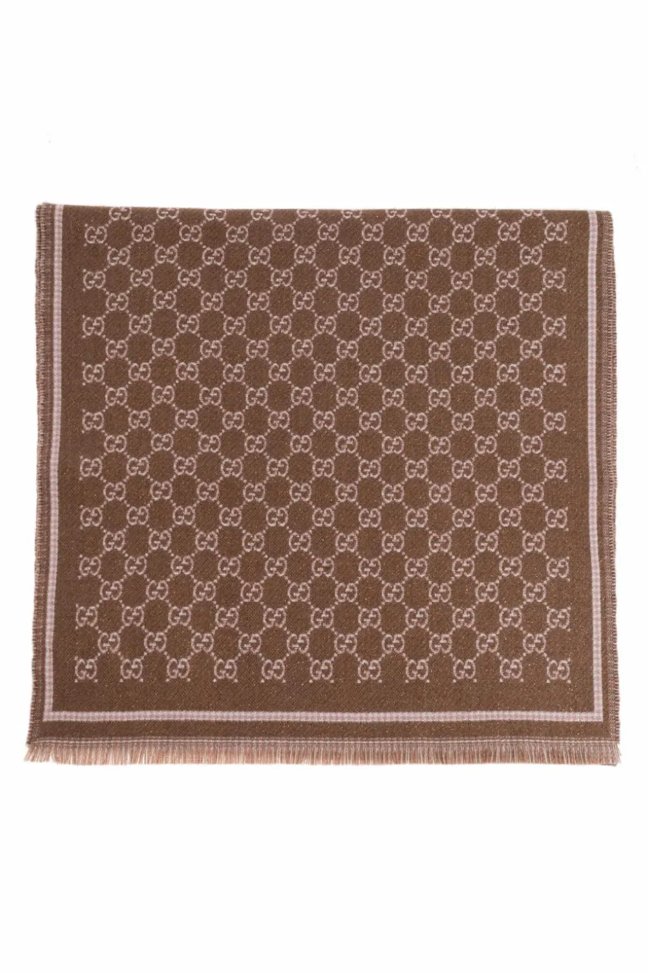 Gucci BROWN Scarf with monogram