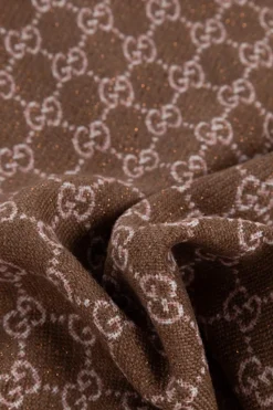 Gucci BROWN Scarf with monogram