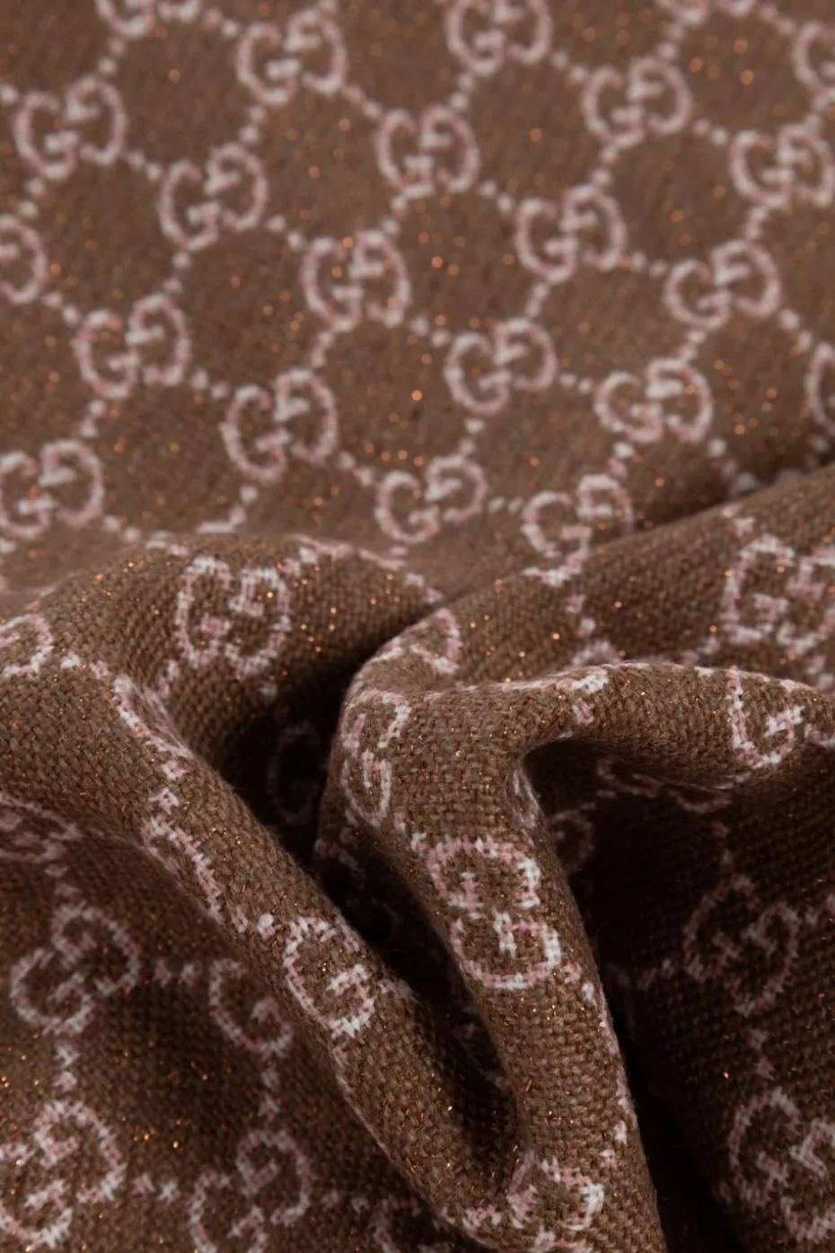 Gucci BROWN Scarf with monogram