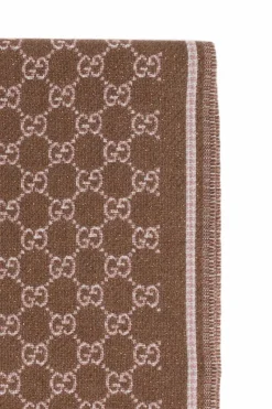 Gucci BROWN Scarf with monogram