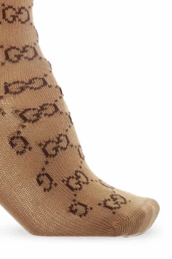 Gucci BROWN Sock with logo pattern