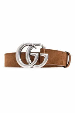Gucci BROWN Suede belt