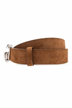 Gucci BROWN Suede belt