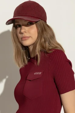 Gucci BURGUNDY Baseball cap